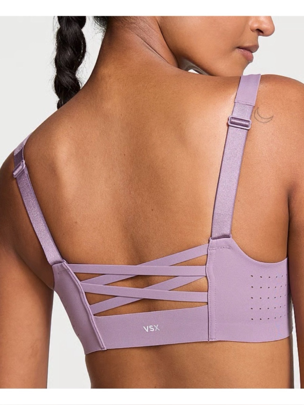 Victoria's Secret Sport Featherweight Max Front-Close Sports Bra Lavender
